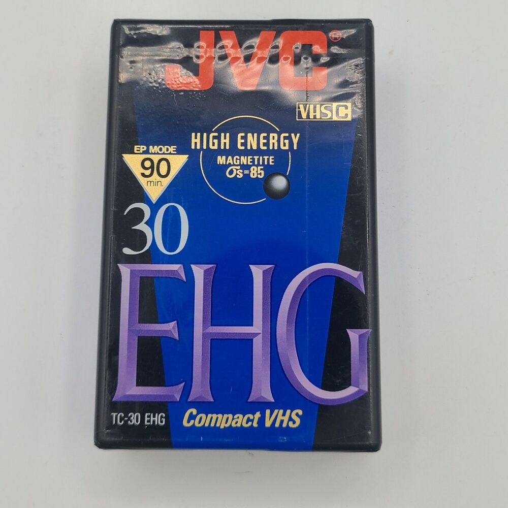 JVC TC-30 EHG Compact VHS tape 90 minute VHS-C Factory Sealed